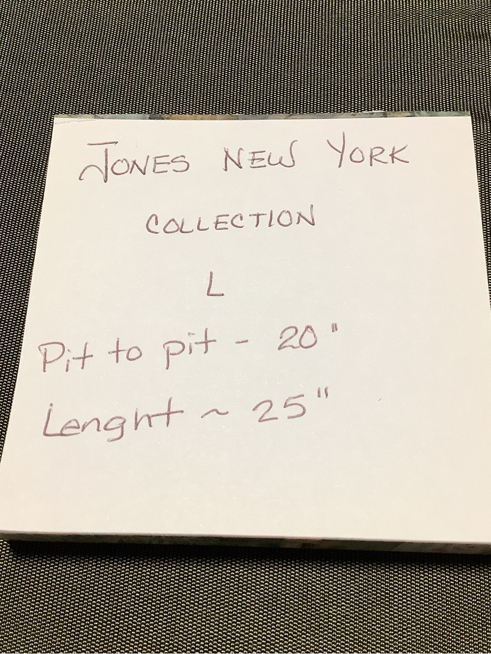 Jones New York Olive Green Top with Draped Neck - Picture 13 of 14